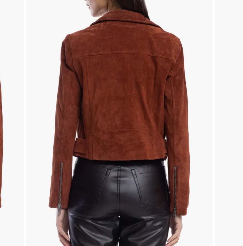 NWT Leather Suede Moto Jacket BLANKNYC XS - Picture 4 of 16